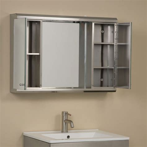 illumine dual stainless steel medicine cabinet with lighted mirror|Medicine Cabinet with Lights, 36×24 Inch Lighted .